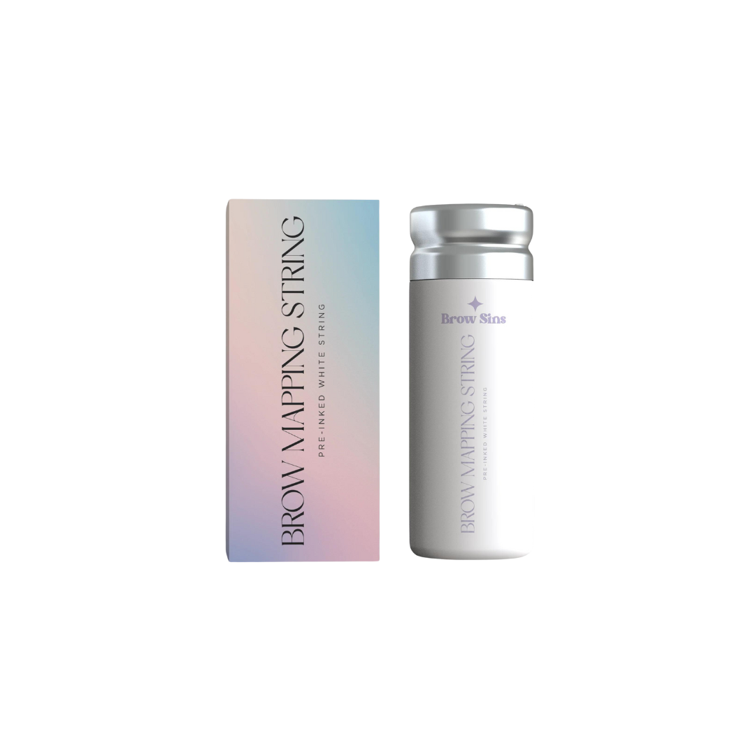 White Pre-Inked Brow Mapping String