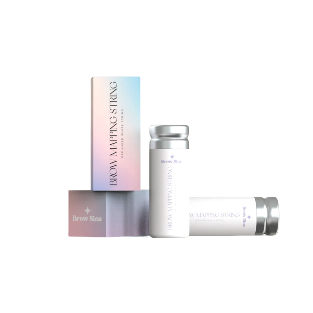 White Pre-Inked Brow Mapping String